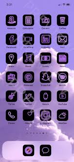 Purple Ios 14 App Icon Pack Neon Aesthetic Ios 14 Icons Iphone Icon Pack Neon 71 Pack App Icons In 2020 App Icon App Store Icon Iphone App Design