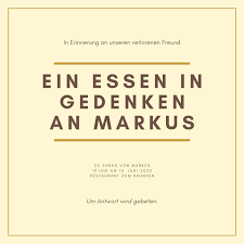 Maybe you would like to learn more about one of these? Kostenlose Vorlagen Fur Einladungen Zur Beerdigung Canva