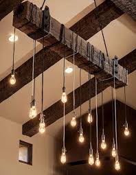 Rustik Ahsap Aydinlatma Edison Tavan Aydinlatma Kir Evleri Minimalist Dekor Ahsap Tavan
