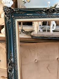 Black And Gold Mirror Frame Reserved For Brittany Wall Frame Dark Teal Black Gold Painted Distressed Frame Teal Blue Black Undertones Gold Highlights Painted Picture Frames Distressed Picture Frames Frames On Wall