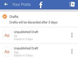 Now i want to enable my app's user to open facebook and edit or publish the post. Where Can I Find My Draft On Facebook Android App High Technologies