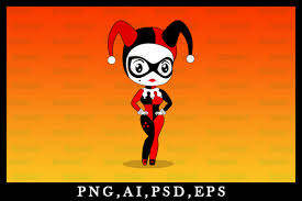 Download Cute Chibi Clown Kawaii Girl Clipart Graphic By Zerobbat Creative Fabrica SVG Cut Files