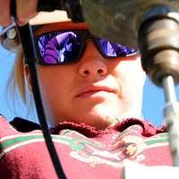 SEAMAN Chip Turner adjusts binoculars in the Optical Navigation Equipment  Class at the Opticalmen and Instrumentmen School
