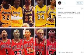 Check spelling or type a new query. Shaq S All Time Lakers Vs Bulls Instagram Gets Scottie Pippen Riled Up Silver Screen And Roll