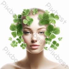 St Patrick S Day Elegance Glowing Background With Green Shamrocks In  Luxurious 3d Style Backgrounds