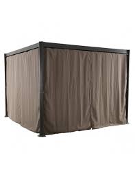 Yuebo tonnelle de jardin tonnelle pliante 3x3 m chapiteau pliable gazebo pliant tente de reception. Rideaux Pour Tonnelle De Jardin Flamenco En Polyester Hesperide