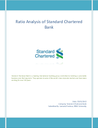 Standard chartered bank credit card: Pdf Ratio Analysis Of Standard Chartered Bank Shirajudeen Nilamudeen Academia Edu