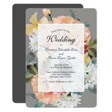 Fancy Flowers Wedding Invitation Elegant Wedding Gifts Diy Accessories Ideas Flower Wedding Invitation Wedding Invitations Diy Floral Invitation