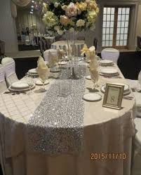 Wedding Reception Decorations Bling Table Runners 17 Ideas Bling Table Decorations Wedding Table Linens Sequin Table Runner