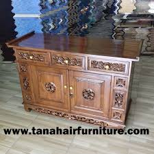 Harga meja tv di pasaran bisa terbilang cukup mahal, untuk itu anda bisa membuat meja tv sendiri. Buffet Rak Tv Kayu Jati