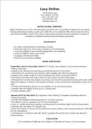 Training Internship Resume Template Best Design Tips Myperfectresume