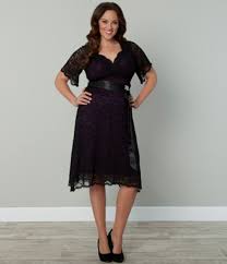 Plus Size Black Purple Lace Retro Glam Cocktail Dress Plus Size Cocktail Dresses Fashion Dresses