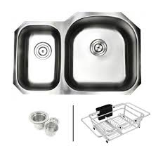 Stainless steel sinks are popular among homeowners because they're extremely durable and easy to care for. Modern Stainless Steel Double Bowl 16g Undermount Kitchen Sink Sinks Home Garden