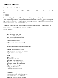 Ada beberapa nama dan arti dari tanda tempo perubahan mempercepat seperti berikut ini Membaca Partitur Madah Liturgi Pdf