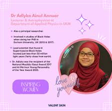 Pelajar cemerlang sijil pelajaran malaysia 2004, nur amalina che bakri atau lebih dikenali sebagai amalina, menjadi mangsa buli siber di akaun twitternya. Inspiring Women Prof Madya Dr Nur Adlyka Ainul Annuar Valent Skin