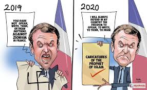 CARTOON: Muslim News Nigeria exposes double-faced France's Macron Muslim  News Nigeria exercises its freedom to write by depicting the double-faced  President, Emmanuel Macron and France's anti Muslim policies which favours  some, including