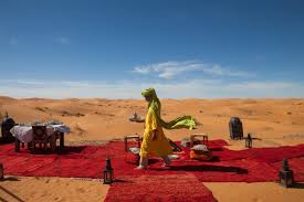The luxury camp's founders have built an enchanted oasis home to an encampment of storybook tents. Desert Luxury Camp Merzouga Meknes Tafilalet Morocco Venue Report