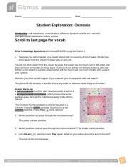 Use protons, neutrons, and electrons to build elements. Explore Learning Osmosis Gizmo Answer Key Explore Learning Osmosis Gizmo Answer Key Click Here To Get File Grade 7 Review Particle Theory The Biology Course Hero
