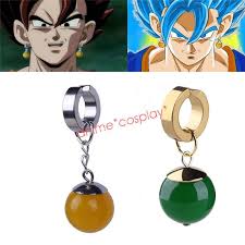 Goku and vegeta fuse together with the potara earrings! Super Dragon Ball Z Vegetto Potara Earring Cosplay Earrings Ear Stud Potara Earrings Dragon Ball Z Dragon Ball