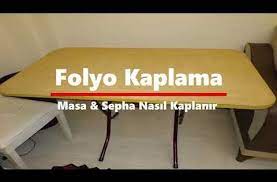 folyo kaplama nasil yapilir yapiskanli folyo ile masa kaplama islemi ev dekoru masa evler
