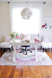 Pink Has Personalized My Home Office This Would Otherwise Be A Mundane White Home Office Space Shopping At Ho White Office Decor Home Office Decor Home Decor