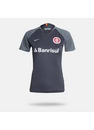5 x de r$ 37, 98 sem juros. Camisa Nike Internacional 2018 2019 Iii Torcedor Feminina Cinza Paqueta