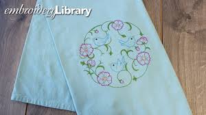 This kitchen towel is beautiful to display, but it's also perfect for every day use with a tight stitch and quality yarn. Embroidering On Floursack Kitchen Towels Youtube