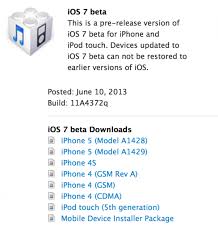 Ios 7 Beta Is Now Available For Developers To Download Iclarified