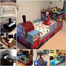 Train Bed Diy Easy Tutorial Plus Plans Thomas Train Bed Diy Kids Bed Train Bedroom Train Bed