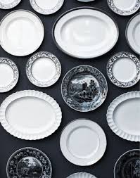Black And White Toile Dinnerware Set Vintage Interiors Around The Blog World Plates Vintage Interiors Plates On Wall