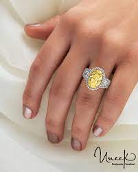Oval Yellow Diamond Engagement Ring Yellow Diamond Engagement Ring Fancy Yellow Diamond Yellow Diamond