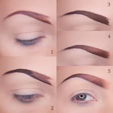 draw eyebrows step by step makeup