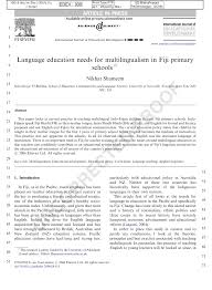 These worksheets can be accessed from the ministry's website www.education.gov.fj from monday (10/5/21). Pdf Language Education Needs For Multilingualism In Fiji Primary Schools