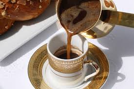 Greek Coffee Ellinikos Kafes I Believe In Boiling Three Times Stirring Once It Makes This Amazing Caramel Flavor That Is D Coffee Recipes Food Coffee Lover