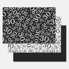 Birthday Black And White Wrapping Paper Pin On Wrapping Paper