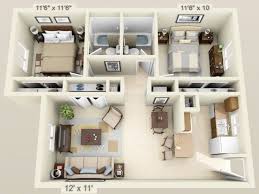 2 Bedroom 2 Bath Planos Casa Dos Dormitorios Diseno De Casa Planos Diseno Casas Pequenas