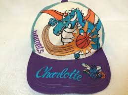 Vtg The Game Big Logo Charlotte Hornets Snapback Hat Cap Supreme Nba23 Rare