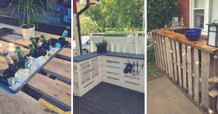 9 idees geniales pour customiser un bar exterieur en palette 2 tutos avec images bar exterieur fabriquer un bar bar en palette