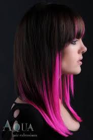 Underneath Black And Dark Purple Hair Hot Pink Underneath Dark Hair Great Idea Hair Styles Trendy Hair Color Dyed Hair
