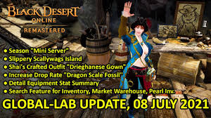 Black desert season server 2021. Mini Server Detail Equipment Summary Slippery Scallywags Island Global Lab 08 July 2021 Youtube