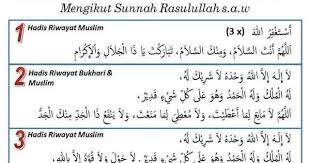 Wirid dan doa selepas solat fardu berserta terjemahan. Zikir Selepas Solat Fardhu Mengikut Sunnah Nabi S A W Solat Math Saw