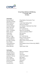 Virtual North Belfast LPG Meeting