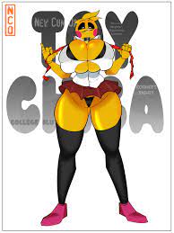animatronic anthro behemaid breasts five nights at freddy's five  nights at freddy's 2 furry gyaru legwear school uniform shirt tagme toy  chica (fnaf) yeehawt0wn 
