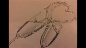 Champagne Glass Drawing At Paintingvalley Com Explore Collection Of Champagne Glass Drawing Empty and full transparent champagne wine glasses. champagne glass drawing at
