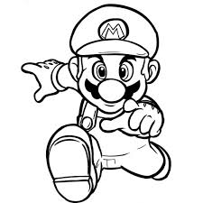 Disegno Di Super Mario Bros Da Colorare Per Bambini