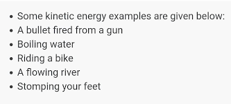 Maybe you would like to learn more about one of these? Five Examples Of Kinetic Energy Brainly In