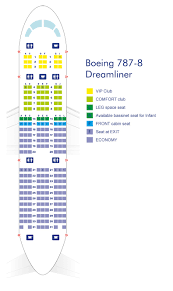 Seating Chart Boeing 787 800 2019