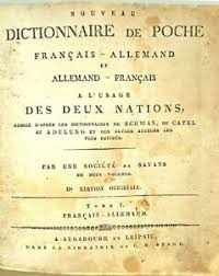 Jeu du coffre ce soir, à partir de 20 h. Nouveau Dictionnaire De Poche Francais Allemand Tome I Um 1800 Ebay