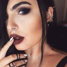 Thekatvond Innerstellar Eyeshadow Palette On My Eyes Anastasiabeverlyhills Heathers Liquid Lipstick On My Lip Double Nose Piercing Lip Piercing Piercings