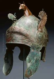 Hellenistic bronze helmet from Athienou, Cyprus